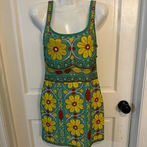 Moschino swim coverup dress/dress Women’s size XS  Floral-hippie-60’s‎ 70’s